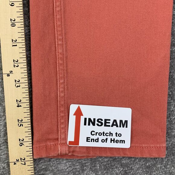 D&Co. Straight Leg Jeans Women 10P Coral 5-Pocket Design Stretch Belt Loops E44‎ - Picture 11 of 15